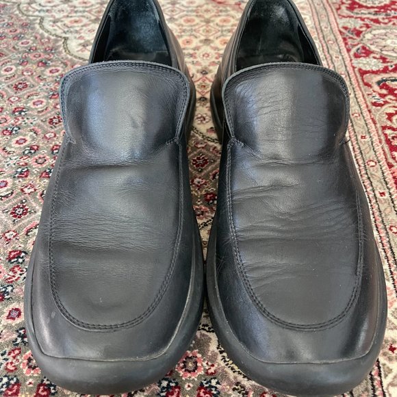 Emporio Armani Men\'s Black Leather Slip-On Shoes main image 7